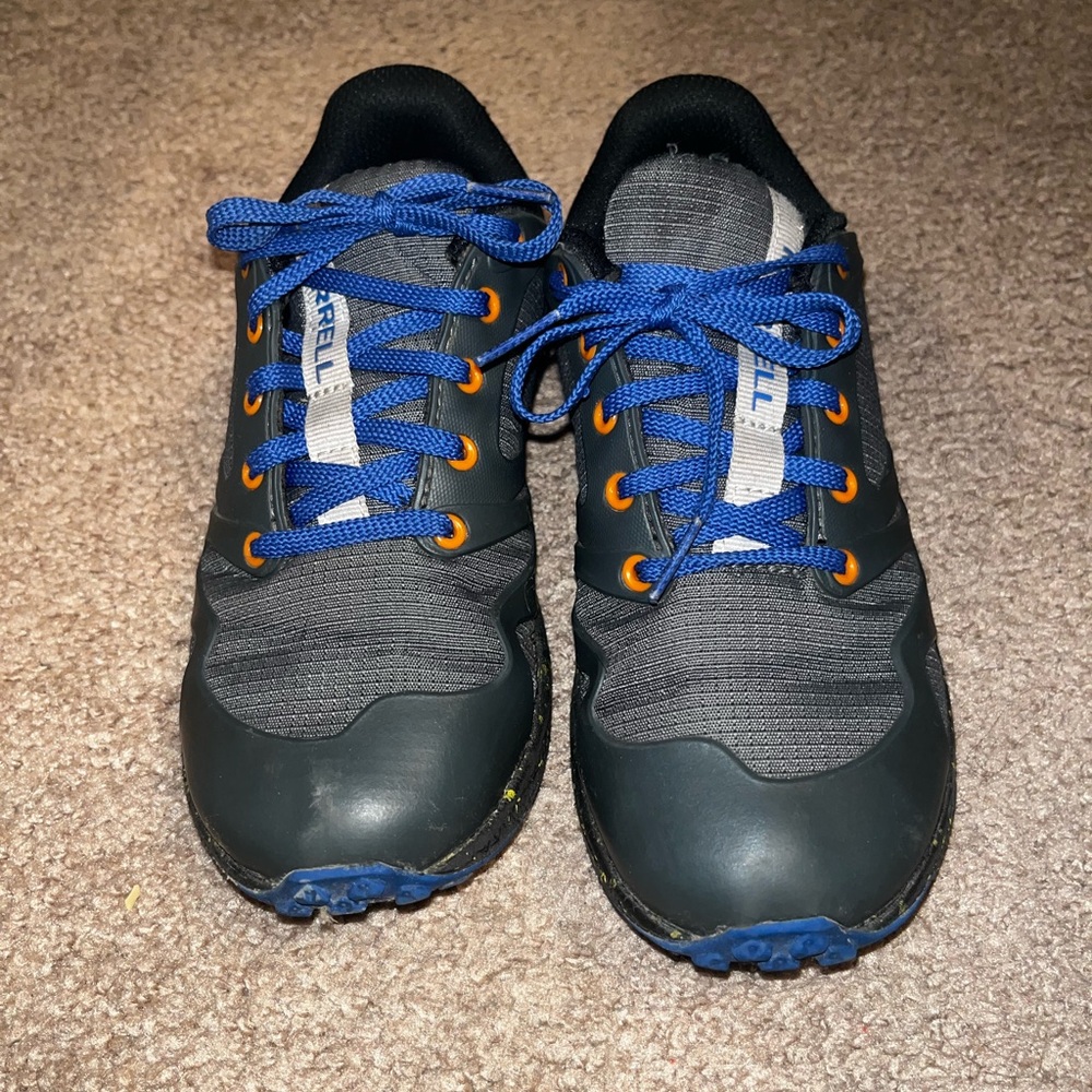 Merrell boys black and Blue Athletic Shoes